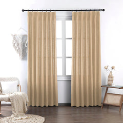 Brooke Cotton-Poly Elegance Curtains & Drapes Soft Top - VeilVeil