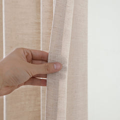 Lena Linen Blend Curtains & Drapes Pleated - VeilVeil