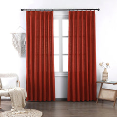 Brooke Cotton-Poly Elegance Curtains & Drapes Soft Top - VeilVeil