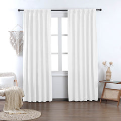 Madison Cotton-Poly Blend Curtains & Drapes Pleated - VeilVeil