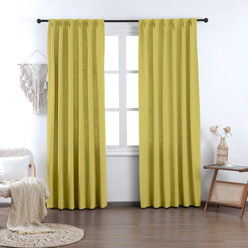 Madison Cotton-Poly Blend Curtains & Drapes Pleated - VeilVeil