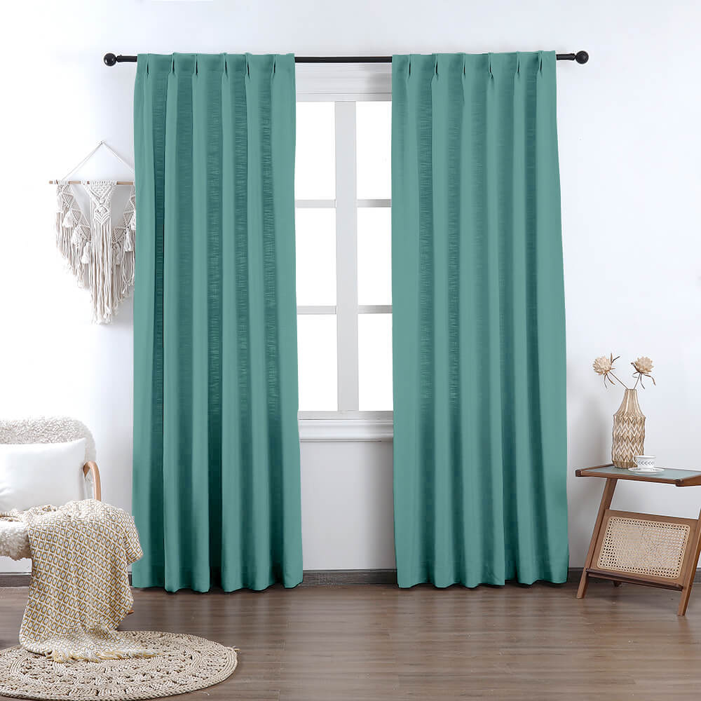 Madison Cotton-Poly Blend Curtains & Drapes Pleated - VeilVeil