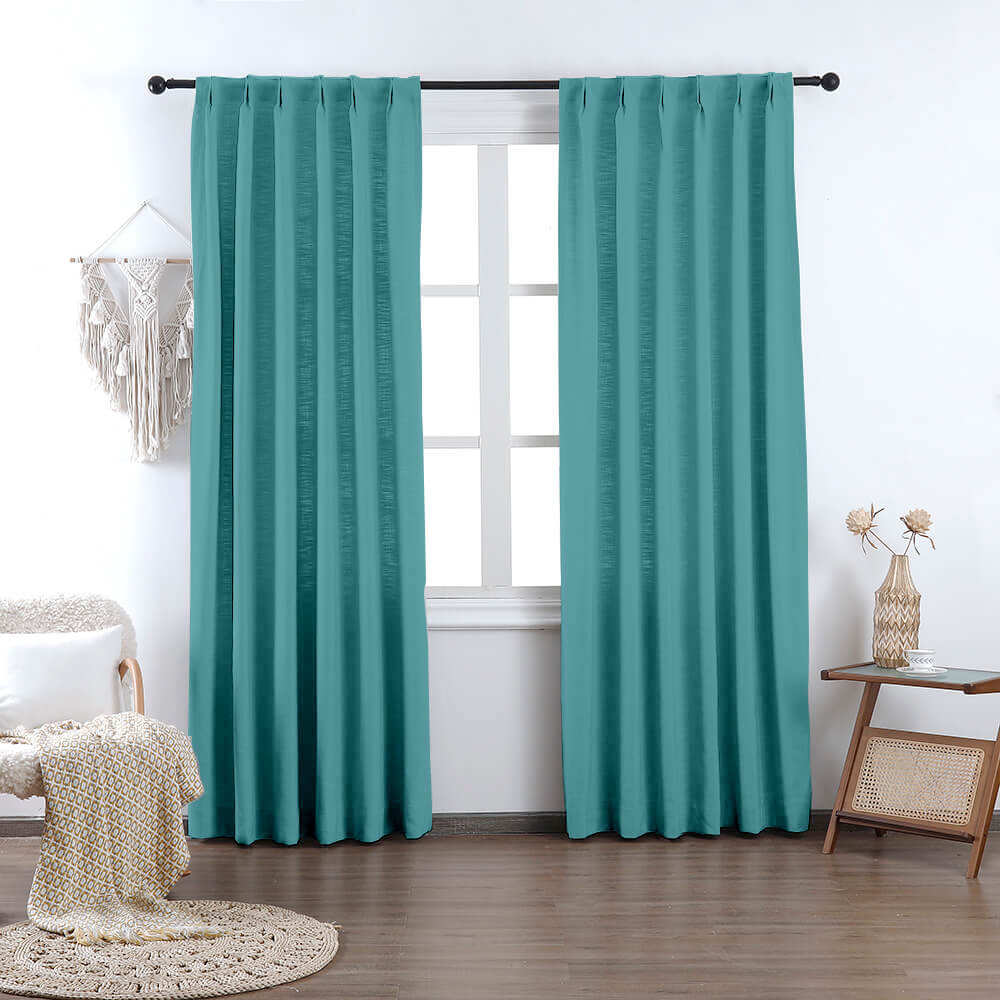 Madison Cotton-Poly Blend Curtains & Drapes Pleated - VeilVeil