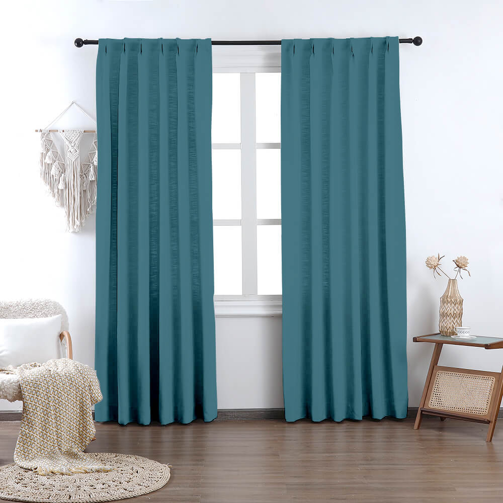 Madison Cotton-Poly Blend Curtains & Drapes Pleated - VeilVeil
