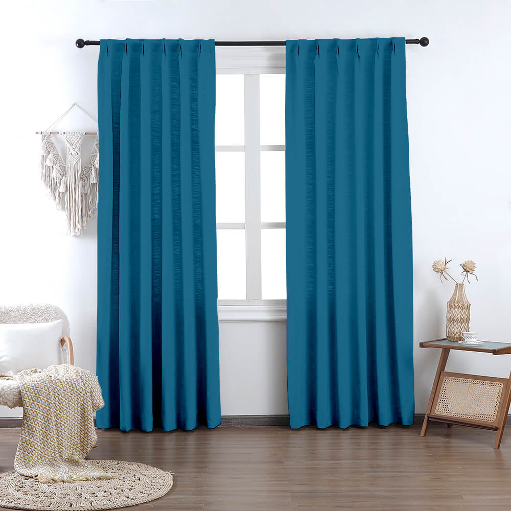Madison Cotton-Poly Blend Curtains & Drapes Pleated - VeilVeil