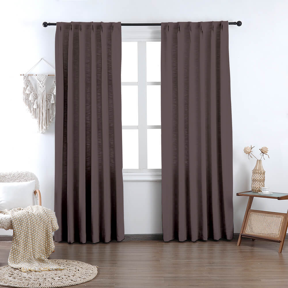 Madison Cotton-Poly Blend Curtains & Drapes Pleated - VeilVeil
