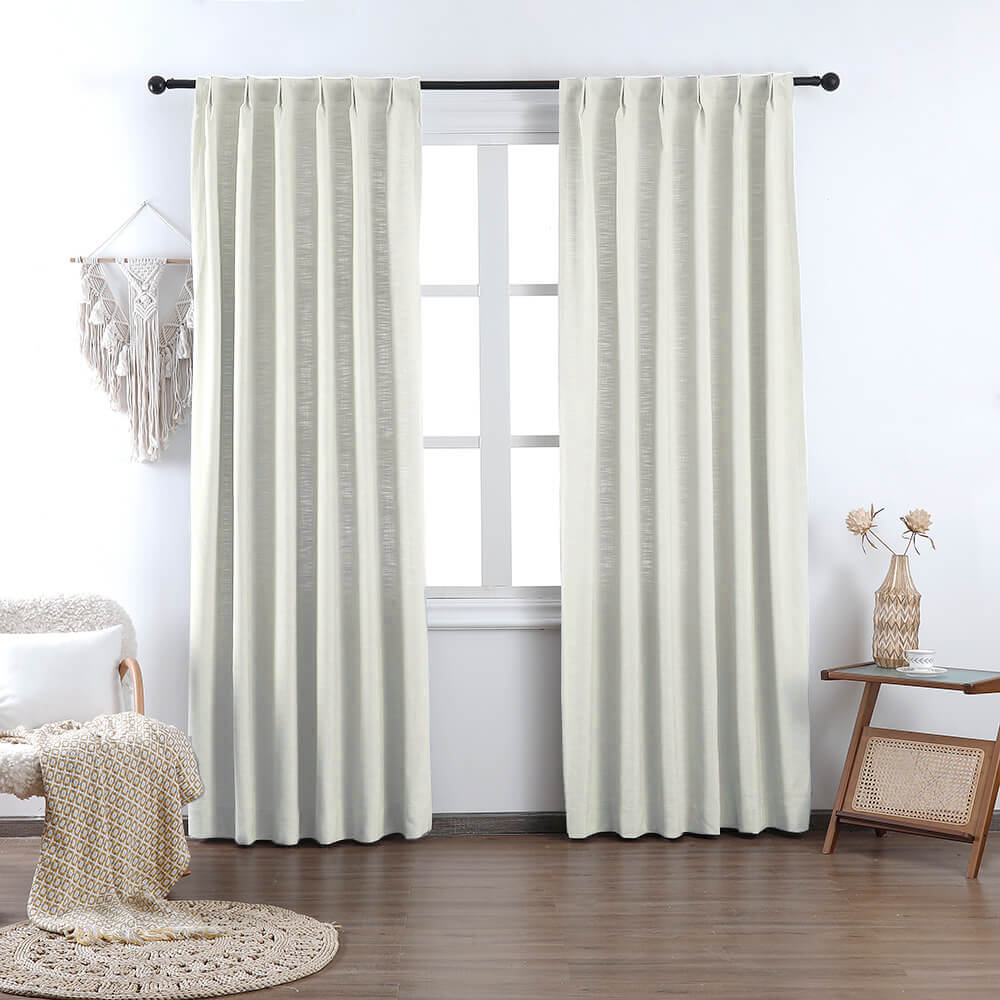 Madison Cotton-Poly Blend Curtains & Drapes Pleated - VeilVeil