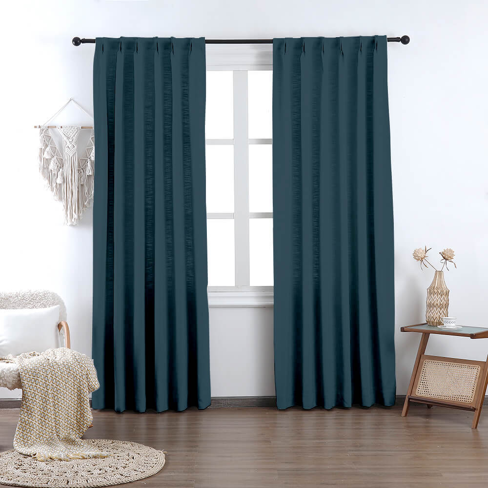 Madison Cotton-Poly Blend Curtains & Drapes Pleated - VeilVeil