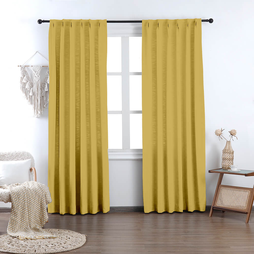Madison Cotton-Poly Blend Curtains & Drapes Pleated - VeilVeil