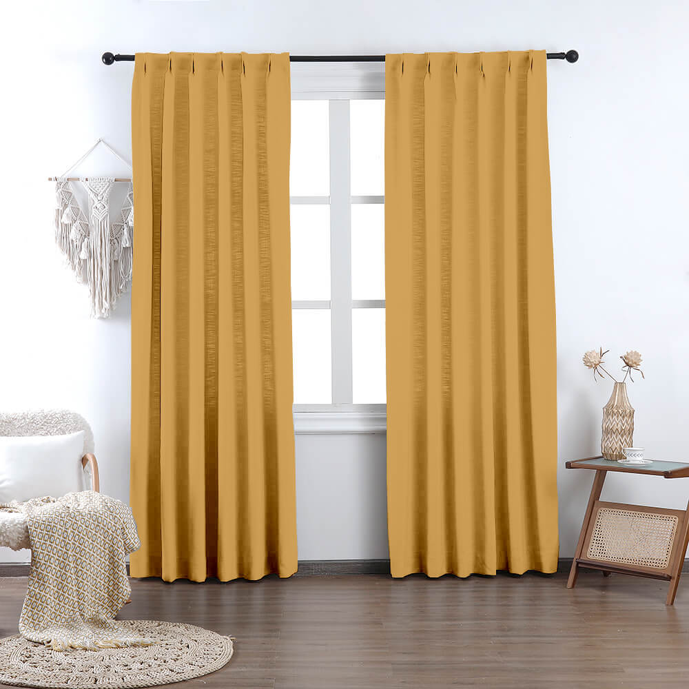 Madison Cotton-Poly Blend Curtains & Drapes Pleated - VeilVeil
