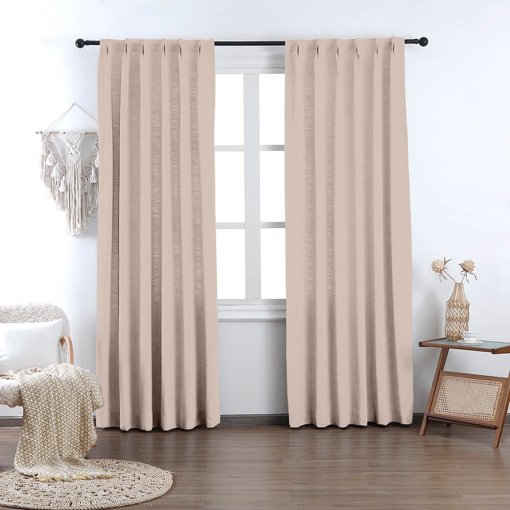 Madison Cotton-Poly Blend Curtains & Drapes Pleated - VeilVeil