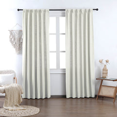 Madison Cotton-Poly Blend Curtains & Drapes Pleated - VeilVeil