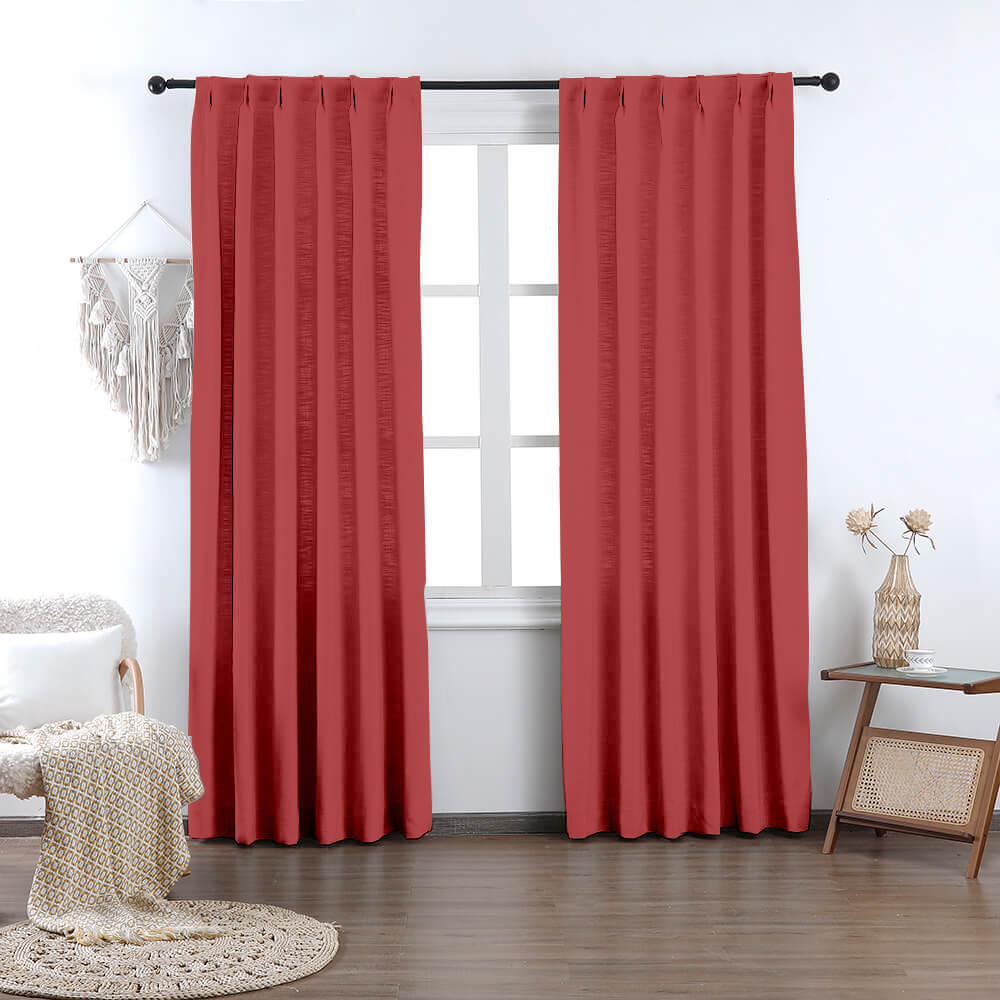 Madison Cotton-Poly Blend Curtains & Drapes Pleated - VeilVeil