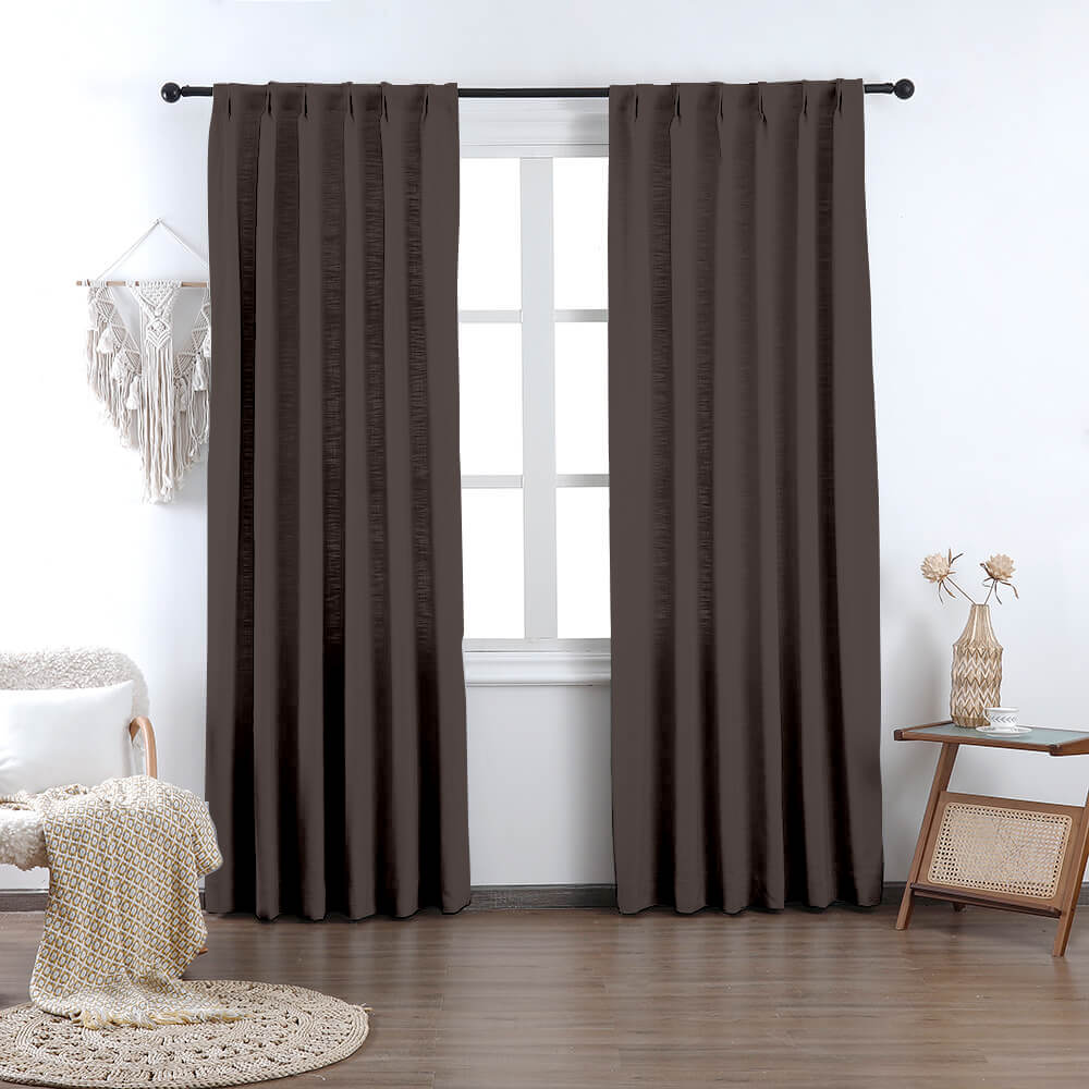 Madison Cotton-Poly Blend Curtains & Drapes Pleated - VeilVeil