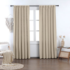 Madison Cotton-Poly Blend Curtains & Drapes Pleated - VeilVeil