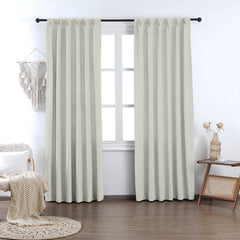 Madison Cotton-Poly Blend Curtains & Drapes Pleated - VeilVeil