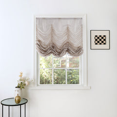 Ava Linen Sheer Austrian Roman Shades - VeilVeil
