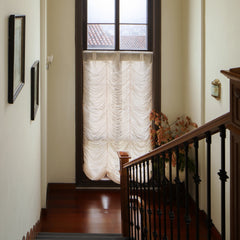 Ava Linen Sheer Austrian Roman Shades - VeilVeil