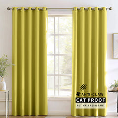 Madison Pet-Friendly Cotton-Poly Blend Curtains & Drapes Pleated
