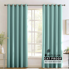Madison Pet-Friendly Cotton-Poly Blend Curtains & Drapes Pleated