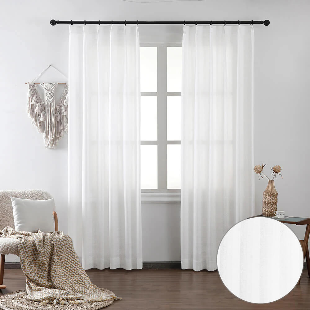 Amelia Light Sheer Curtains & Drapes Soft Top - VeilVeil