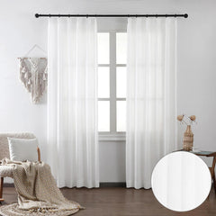 Amelia Light Sheer Curtains & Drapes Soft Top - VeilVeil