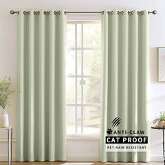 Madison Pet-Friendly Cotton-Poly Blend Curtains & Drapes Pleated