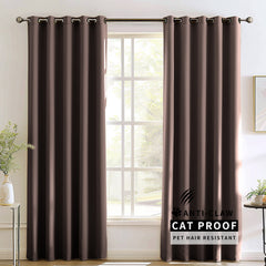 Madison Pet-Friendly Cotton-Poly Blend Curtains & Drapes Pleated