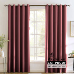 Madison Pet-Friendly Cotton-Poly Blend Curtains & Drapes Pleated