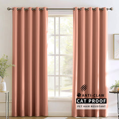 Madison Pet-Friendly Cotton-Poly Blend Curtains & Drapes Pleated