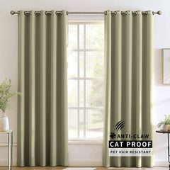 Madison Pet-Friendly Cotton-Poly Blend Curtains & Drapes Pleated
