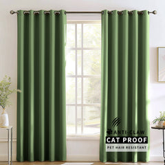 Madison Pet-Friendly Cotton-Poly Blend Curtains & Drapes Pleated