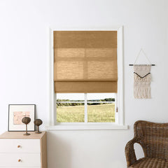Natural EarthTone Ramie Bamboo Woven Shades