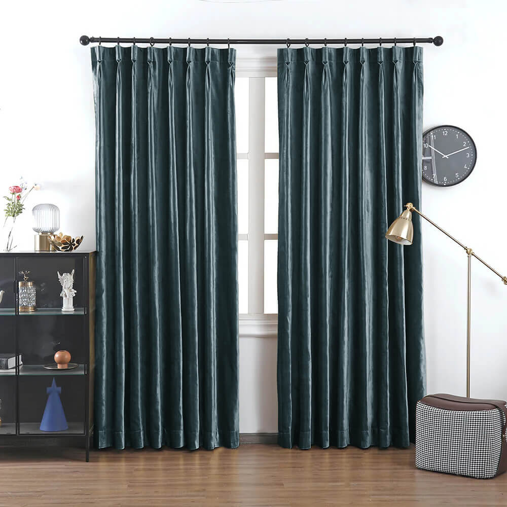 Kelly Velvet Pile Essence Curtains & Drapes Pleated - VeilVeil