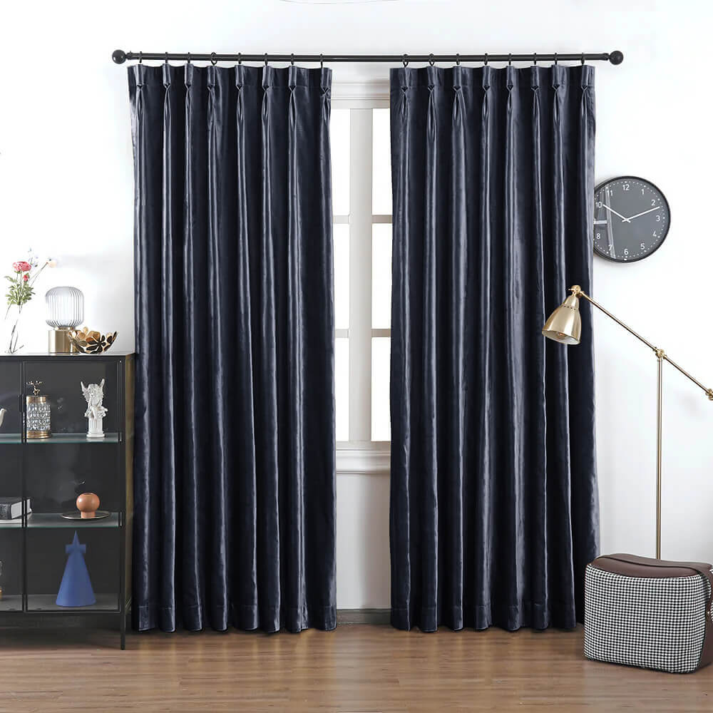 Kelly Velvet Pile Essence Curtains & Drapes Pleated - VeilVeil