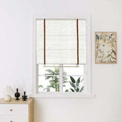 Maya Linen Plain Fold Roman Shades