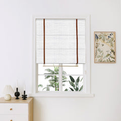 Maya Linen Plain Fold Roman Shades
