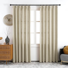 Maya Linen Curtains & Drapes Soft Top - VeilVeil