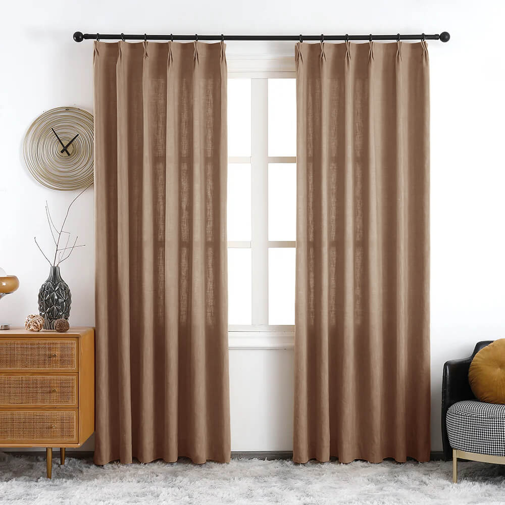 Maya Linen Curtains & Drapes Soft Top - VeilVeil