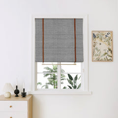 Maya Linen Plain Fold Roman Shades