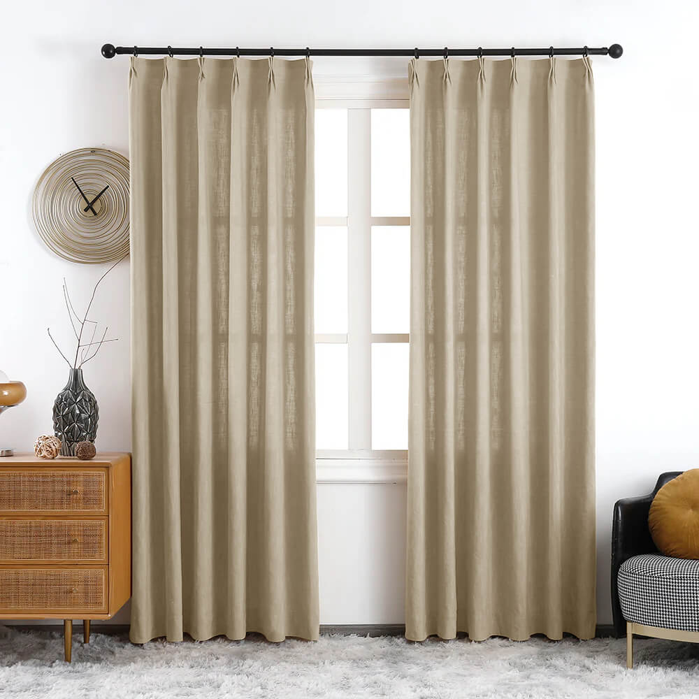 Maya Linen Curtains & Drapes Soft Top - VeilVeil
