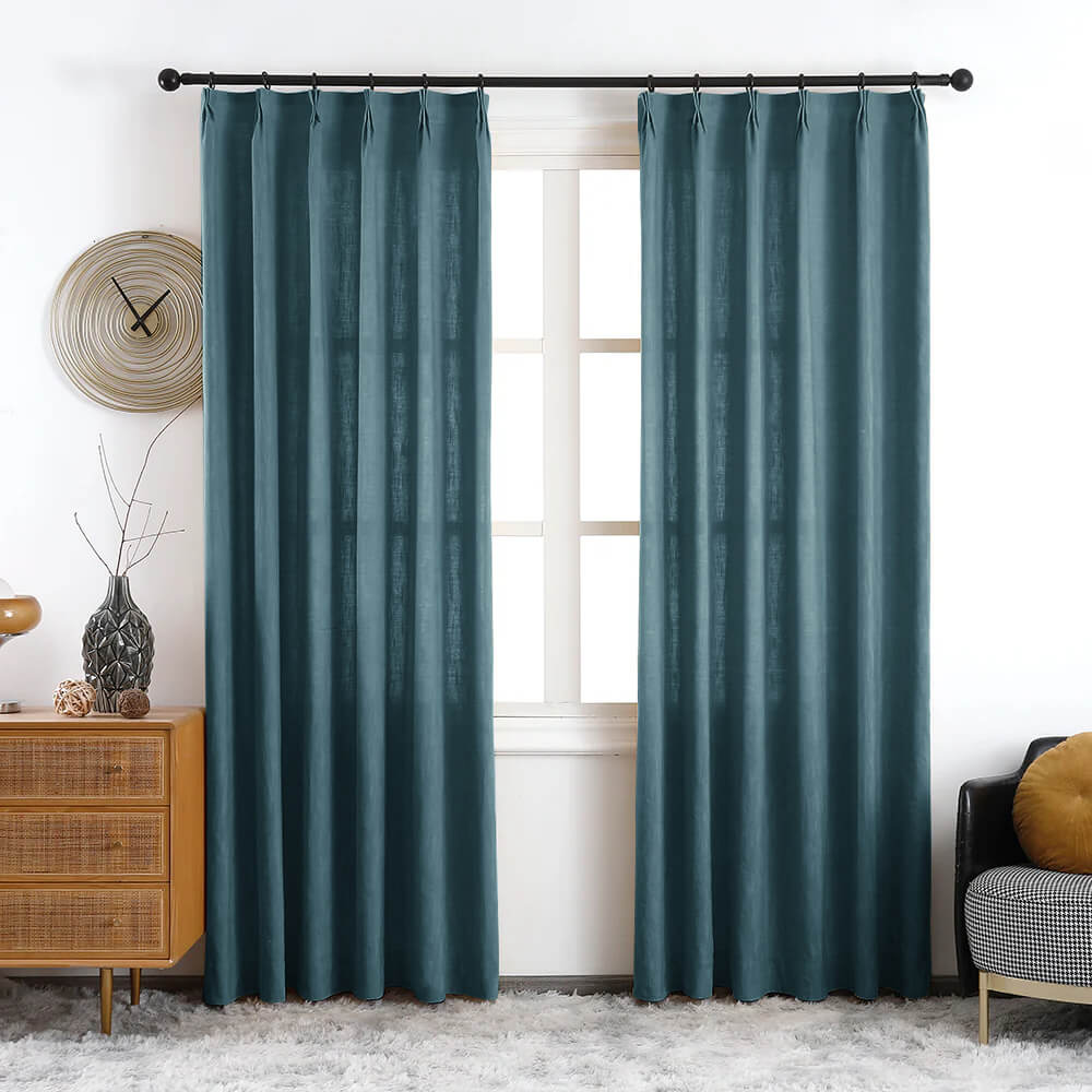 Maya Linen Curtains & Drapes Soft Top - VeilVeil