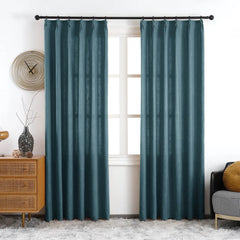 Maya Linen Curtains & Drapes Soft Top - VeilVeil