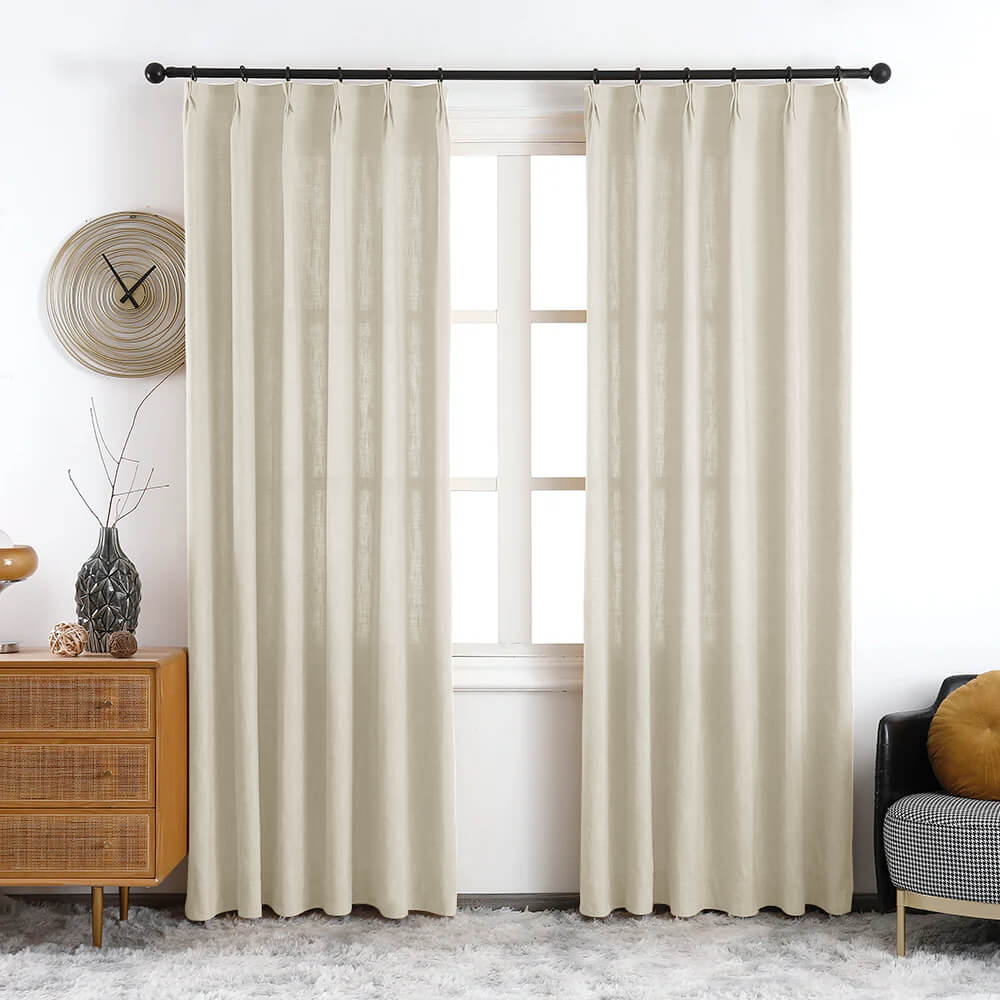 Maya Linen Curtains & Drapes Soft Top - VeilVeil