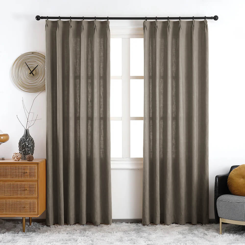 Maya Linen Curtains & Drapes Soft Top - VeilVeil