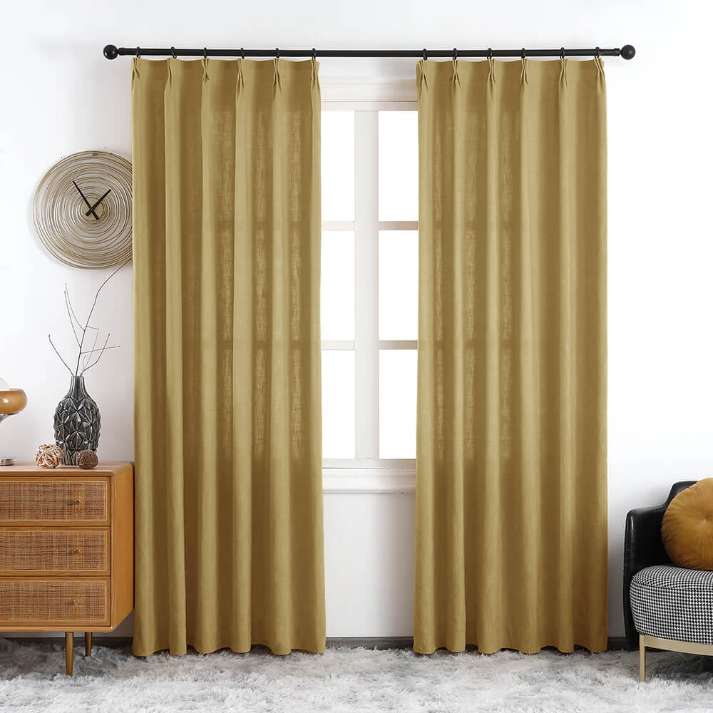 Maya Linen Curtains & Drapes Soft Top - VeilVeil