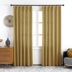 Maya Linen Curtains & Drapes Soft Top - VeilVeil