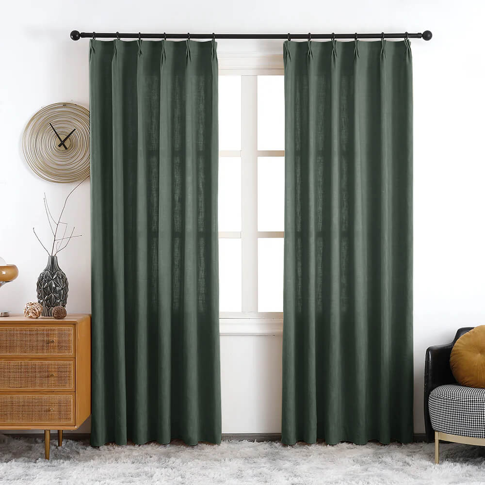 Maya Linen Curtains & Drapes Soft Top - VeilVeil