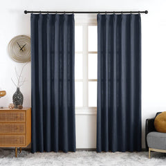 Maya Linen Curtains & Drapes Soft Top - VeilVeil