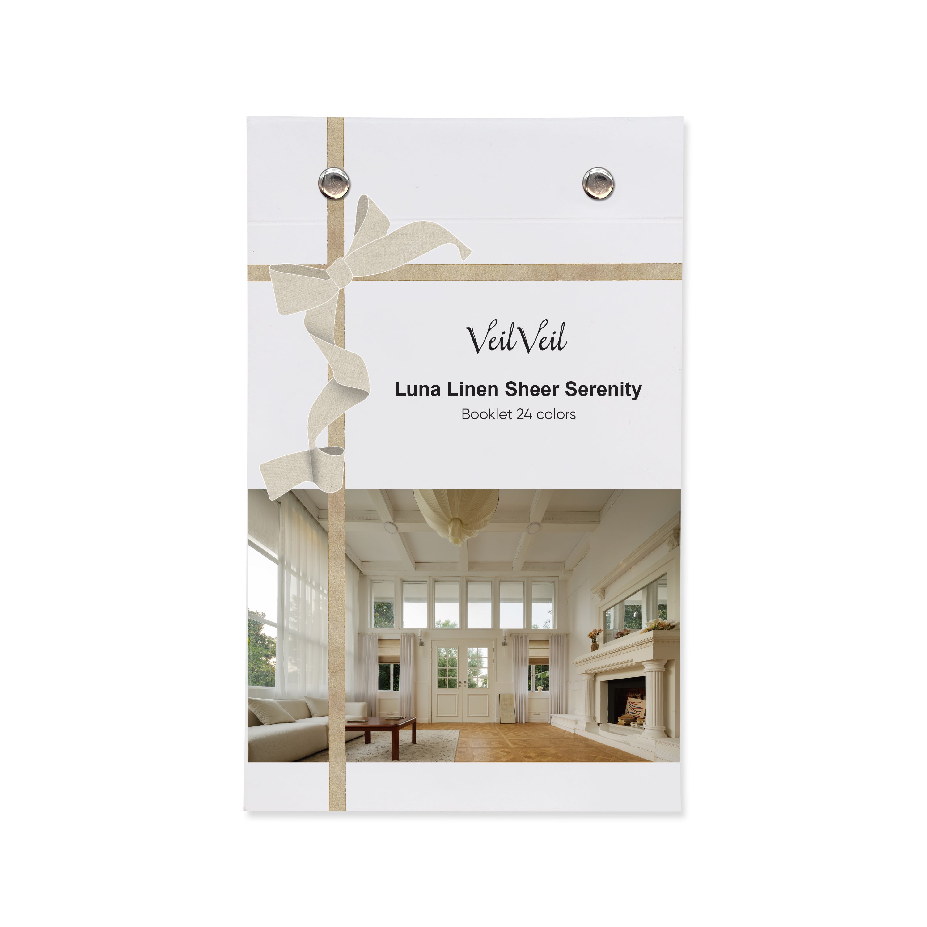 Luna Linen Sheer Serenity  Booklet 24 colors - VeilVeil